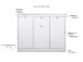 Sideboard >Landsted< in Weiß - 120x90x40cm (BxHxT)
