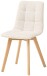 4-Fußstuhl >Belana< (2er Set) in beige, Buche - 55x89x46 (BxHxT)