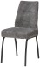 4-Fußstuhl >Jane< (2er Set) Federkern, grau, schwarz - 43x88x45 (BxHxT)