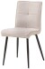 4-Fußstuhl >Lara< (4er Set) Bouclestoffbezug hellgrau, schwarz - 60x85x44 (BxHxT)
