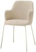 4-Fußstuhl >Lissi< (2er Set) Armlehnen, beige, creme - 60x84x55 (BxHxT)