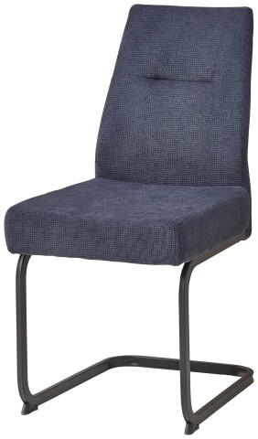 Freischwinger >Maren< (2er Set) Federkern, blau, schwarz - 43x87x55 (BxHxT)