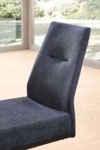 Freischwinger >Maren< (2er Set) Federkern, blau, schwarz - 43x87x55 (BxHxT)