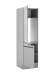 Kühlumbauschrank >Denver< softclose Türen, Grau / Grau matt - 60x211x57cm (BxHxT)