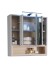 Badezimmer-Set >Tunis< (2-tlg. ) in Grau matt / Abs. Sonoma Eiche Dekor