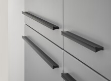 Küchenzeile >Denver< E-Geräte, Spülbecken, Grau / Grau matt - 280x211x60cm (BxHxT)