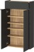 Schuhschrank >GW-AMECA< hängend / stehend, Graphit / Navarra-Eiche-Dekor - 56x97x22cm (BxHxT)