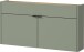 Hängeschuhschrank >GW-AMECA< Schuhkommode, Taupegrün/Navarra-Eiche-Dekor - 110x57x22cm (BxHxT)