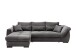 Polsterecke >Felicia< Stauraum, Schlaffunktion, Cord grau - 302x89x188cm (BxHxT)