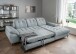 Polsterecke >Devland< Schlaffunktion, Stauraum, Cord Aqua - 273x105x189cm (BxHxT)