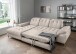 Polsterecke >Devland< Schlaffunktion, Kopfteilverstellung, Cord beige - 273x105x189cm BxHxT