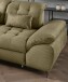 Polsterecke >Devland< Schlaffunktion, Kopfteilverstellung, Cord olive - 273x105x189cm BxHxT