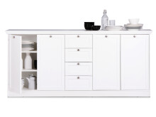 Sideboard >Landsted< in Weiß - 200x90x40cm (BxHxT)