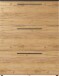 Schuhkipper >GW-WILDOMAR< 3 Klappen, Graphit / Navarra-Eiche-Dekor - 100x127x19cm (BxHxT)