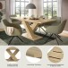 Kulissen-Esstisch >Motion< ausziehbar, artisan oak Dekor - 150/190x76x90cm (BxHxT)