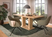 Kulissen-Esstisch >Motion< ausziehbar 190cm, artisan oak Dekor - 150/190x76x90cm (BxHxT)
