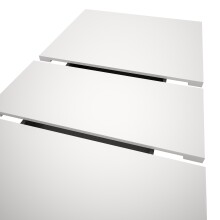 Kulissen-Esstisch >Motion< ausziehbar 190cm, weiß / artisan Dekor - 150/190x76x90cm (BxHxT)
