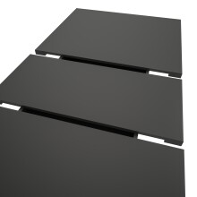 Kulissen-Esstisch >Motion< ausziehbar 190cm, Grau / Weiß - 150/190x76x90cm (BxHxT)