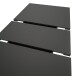 Kulissen-Esstisch >Motion< ausziehbar 190cm, Grau / Weiß - 150/190x76x90cm (BxHxT)