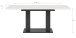 Kulissen-Esstisch >Motion< ausziehabar 190cm, Grau / Weiß - 150/190x76x90cm (BxHxT)