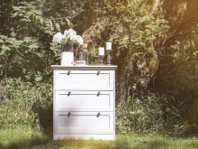 Kommode >Landsted< in Weiß - 80x90x45cm (BxHxT)