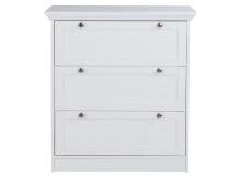 Kommode >Landsted< in Weiß - 80x90x45cm (BxHxT)