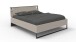 Schlafzimmer-Set >Tilburg< (5tlg.) Bett 188x92x210cm, Schrank, Kommoden, Saharagrau / Grafit