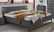 Schlafzimmer-Set >Tilburg< (5tlg.) Bett 168x92x210cm, Schrank, 2 Nachtkommoden, Sideboard, Grafit