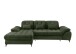 Polsterecke >Devland< Schlaffunktion, Stauraum, Cord moosgrün - 273x105x189cm (BxHxT)