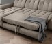 Polsterecke >Devland< Schlaffunktion, Stauraum, Cord grau-braun - 273x105x189cm (BxHxT)