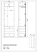 Garderobenschrank >GW-GENOVA< 5 Böden, Kleiderstange, Glas / Weiß - 59x197x40cm (BxHxT)