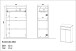 Badkommode >GW-LEMONT< Türen & Schublade mit Soft-Close, Graphit - 63x98x34cm (BxHxT)