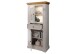 Wohnwand >WZ-0133< (2-teilig) weiss / eichefarbig - 268x177x42 (BxHxT)