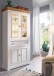 Wohnwand >WZ-0133< (3-teilig) weiss / eichefarbig - 278x214x42 (BxHxT)