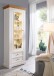 Wohnwand >WZ-0133< (4-teilig) weiss /  eichefarbig - 357x214x42 (BxHxT)