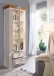 Wohnwand >WZ-0133< (4-teilig) weiss /  eichefarbig - 357x214x42 (BxHxT)
