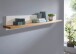Wohnwand >WZ-0133< (4-teilig) weiss /  eichefarbig - 357x214x42 (BxHxT)