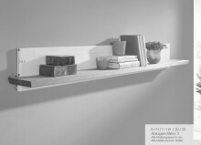Wohnwand >WZ-0133< (3-teilig) weiss / eichefarbig - 248x214x42 (BxHxT)