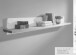 Wohnwand >WZ-0133< (4-teilig) weiss / eichefarbig - 357x214x42 (BxHxT)