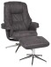 Relaxsessel >Burnaby< (2-teilig) inkl. Hocker, Relaxfunktion, anthrazit - 82x99x90 (BxHxT)
