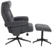 Relaxsessel >Olvera< (2-teilig) inkl. Hocker, anthrazit - 87x108x82 (BxHxT)