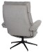 Relaxsessel >Zalea< (2-teilig) inkl. Hocker,  steingrau - 87x108x82 (BxHxT)