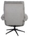 Relaxsessel >Zalea< (2-teilig) inkl. Hocker,  steingrau - 87x108x82 (BxHxT)
