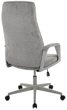 Chefsessel >Marinus< ergonomisch, Wippmechanik,  grau, Webstoff - 64x111x64cm (BxHxT)