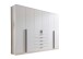 Drehtürenschrank >Arnis< 6 Türen, 5 Schubladen, Weiß - 270x210x52cm (BxHxT)