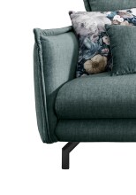 Polsterecke >Launce< verstellbare Armlehnen, Zier-Wendekissen, Ocean - 255x94x180cm (BxHxT)
