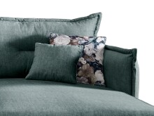 Polsterecke >Launce< verstellbare Armlehnen, Zier-Wendekissen, Ocean - 255x94x180cm (BxHxT)