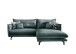 Polsterecke >Launce< verstellbare Armlehnen, Zier-Wendekissen, Ocean - 255x94x180cm (BxHxT)