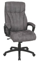Chefsessel >John< 150kg, grau, Mikrofaser -...