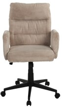Bürostuhl >Charly< Taschenfederkern, in alrose, Kordstoff - 64x96x64cm (BxHxT)
